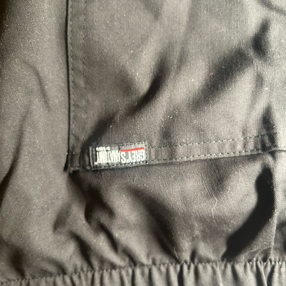 Grey's Anatomy Black Drawstring Scrubs Pants - Picture 6 of 6